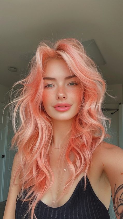 peach color hair