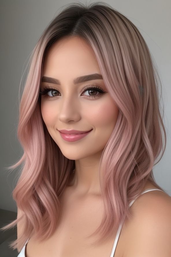 Rose Gold hair color